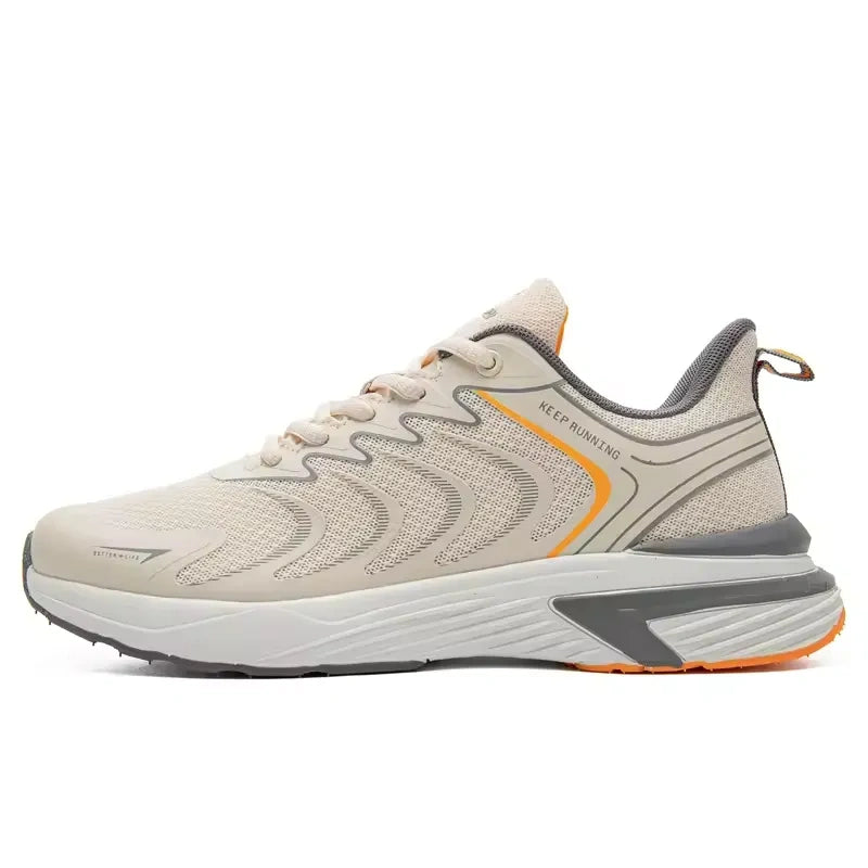 Baskets de Course Legeres et Respirantes avec Semelle Antiderapante - Pour Hommes beige