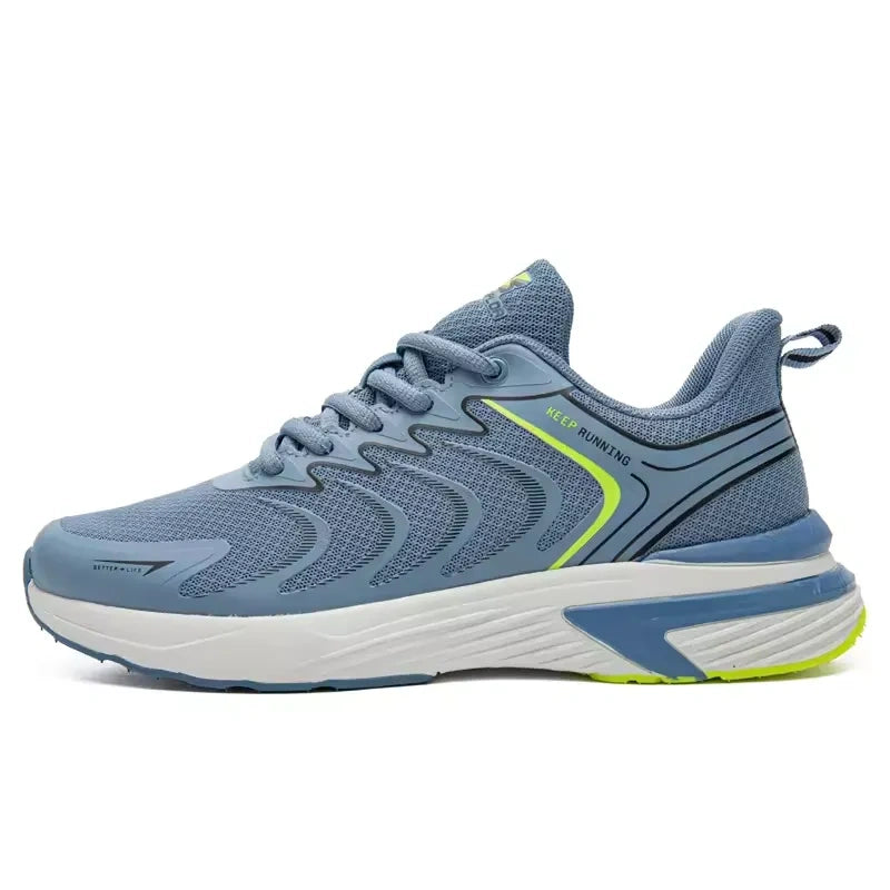 Baskets de Course Legeres et Respirantes avec Semelle Antiderapante - Pour Hommes bleu