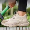 Baskets de Securite Confortables a Bout en Acier avec Fermeture Rotative - Unisexe beige1