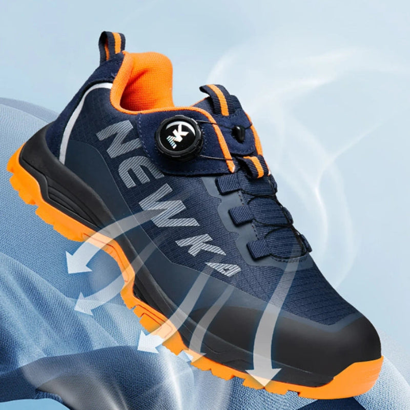Baskets de Securite Confortables et Anti-ecrasement - Unisexe orange1