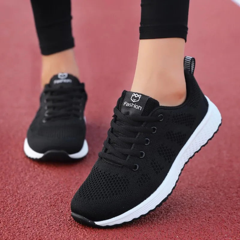 Baskets de Sport Respirantes et Antiderapantes - Pour Femmes noir