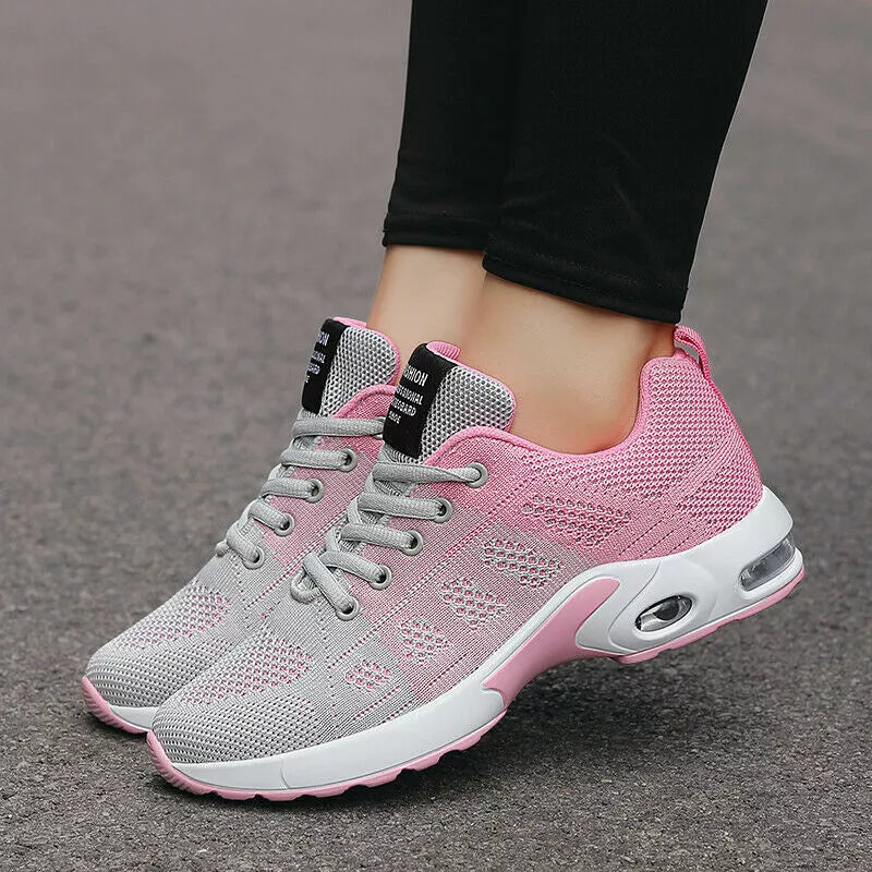 Baskets/sneakers de sport et RUNNING Légères et Modernes pour Femme-rose et gris1