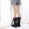 Bottes d'Hiver Hautes et Chaudes avec Lacets en Rubans et Doublure Douce - Pour Femmes noir 2