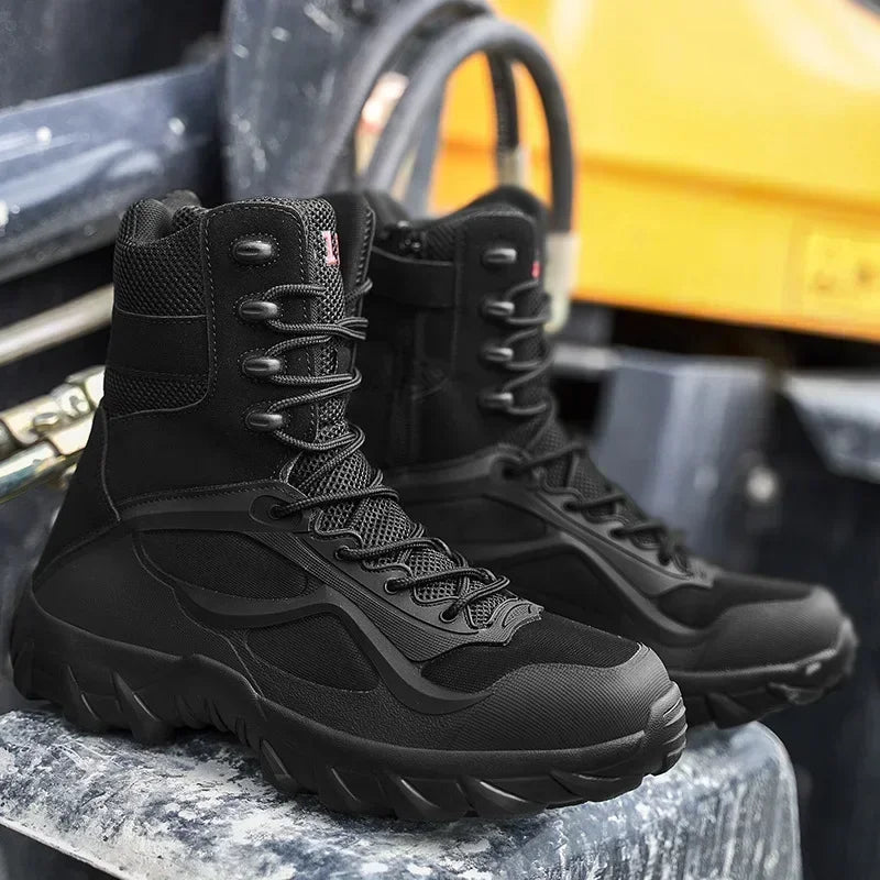Bottes de Randonnee Tactiques Legeres et Respirantes – Pour Hommes noir2