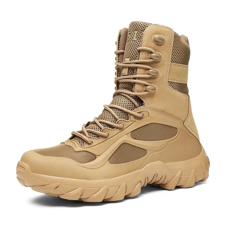 Bottes de Randonnee Tactiques Legeres et Respirantes – Pour Hommes sable