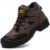 Bottes de Sécurité Légères pour Hommes - Protection Embout en Acier-marron1