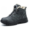 Bottes de securite Fourrees Impermeables Parker a Bouton Rotatif-Unisexe gris