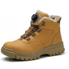Bottes de securite Fourrees Impermeables Parker a Bouton Rotatif-Unisexe jaune