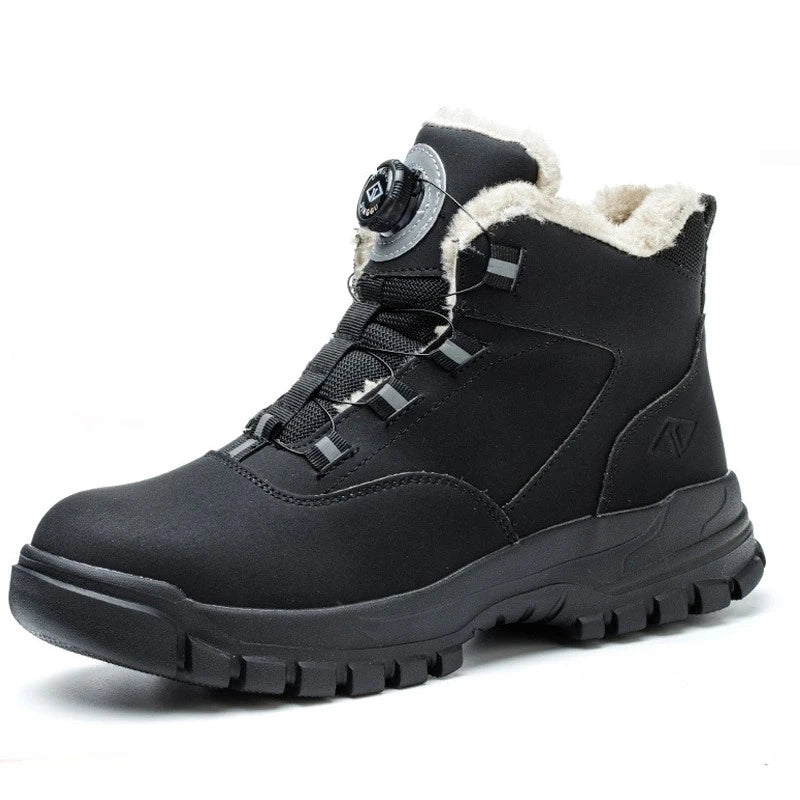 Bottes de securite Fourrees Impermeables Parker a Bouton Rotatif-Unisexe noir