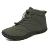 Bottines Pieds Nus Chaudes & Confortables vert