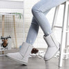 Bottines dHiver Confortables et Chaudes en Fourrure et Daim - Unisexe blanc