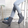 Bottines dHiver Confortables et Chaudes en Fourrure et Daim - Unisexe gris