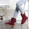 Bottines dHiver Confortables et Chaudes en Fourrure et Daim - Unisexe rouge rose