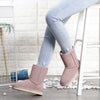 Bottines dHiver Confortables et Chaudes en Fourrure et Daim - Unisexe rose