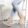 Bottines dHiver Confortables et Chaudes en Fourrure et Daim - Unisexe sable