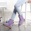 Bottines dHiver Confortables et Chaudes en Fourrure et Daim - Unisexe violet
