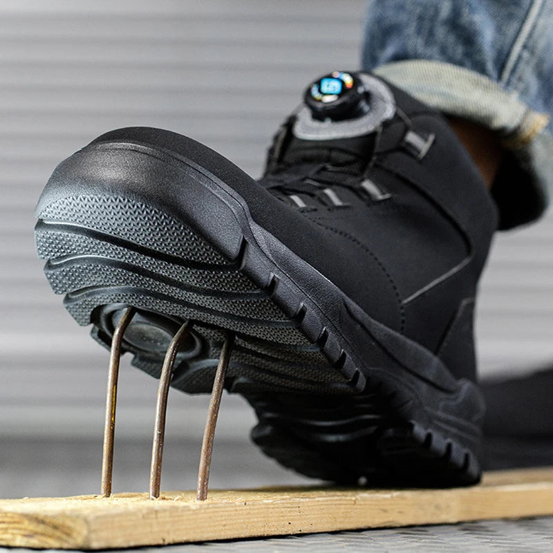 Bottines de Securite Confortables avec Embout en Acier - Unisexe noir