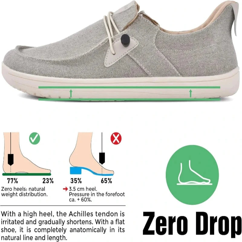 Chaussures Pieds Nus Minimalistes – Flexibles, Bout Large, Zéro Drop-kaki2