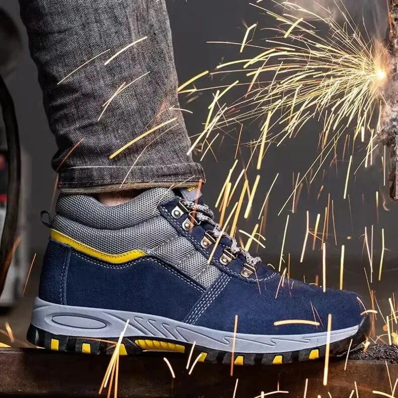 Chaussures de Sécurité Premium - Protection Totale et Confort pour le Travail-bleu1