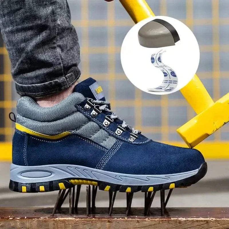 Chaussures de Sécurité Premium - Protection Totale et Confort pour le Travail-bleu2