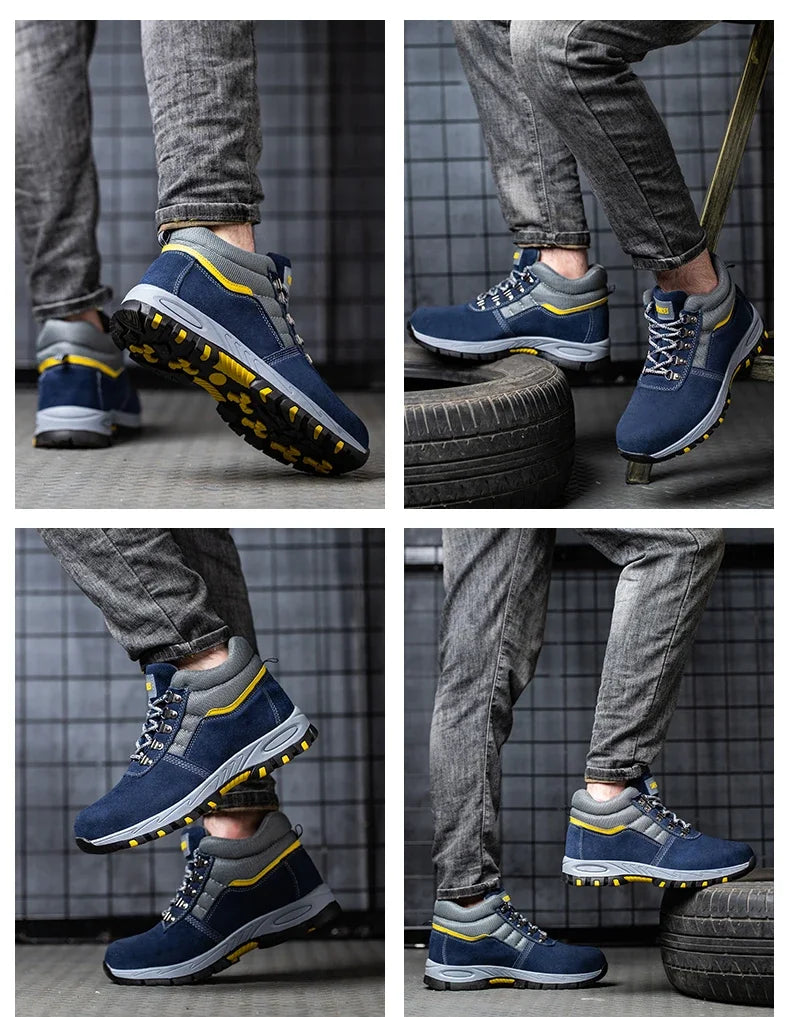 Chaussures de Sécurité Premium - Protection Totale et Confort pour le Travail-bleu3