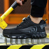 Chaussures de sécurité et protection avec lacet à bouton rotatif - hommes et femmes noir2