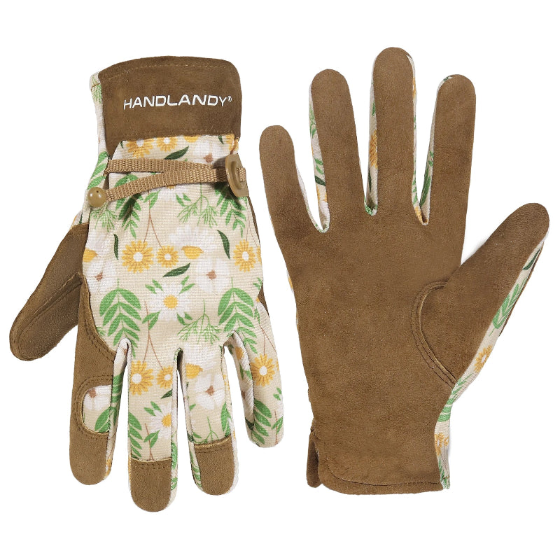 Gants de Jardinage en Cuir PU Legers & Flexibles - Pour Femmes