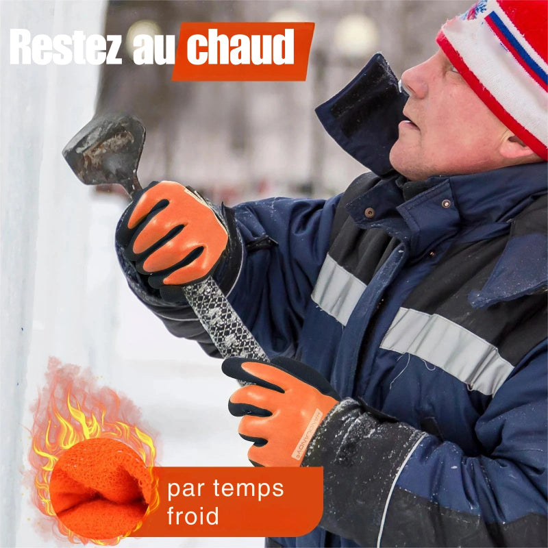 Gants de Travail Chauds et Resistants - Unisexe orange1