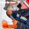 Gants de Travail Chauds et Resistants - Unisexe orange1