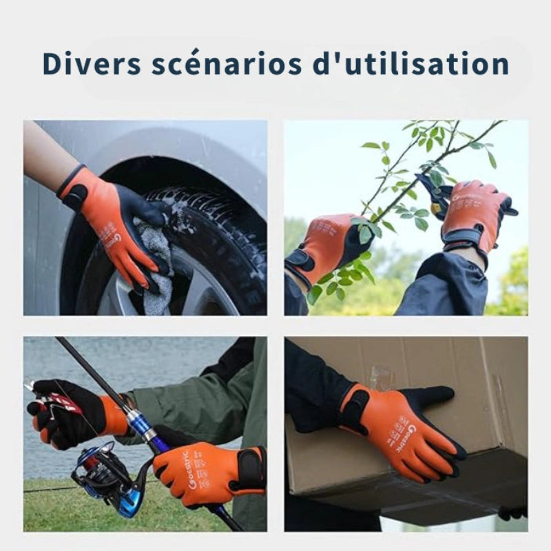 Gants de Travail Chauds et Resistants - Unisexe orange4