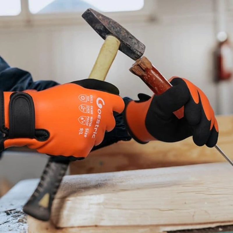 Gants de Travail Chauds et Resistants - Unisexe orange5