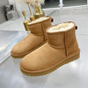 Women's Platform Slip-On Round Toe Ankle Boots