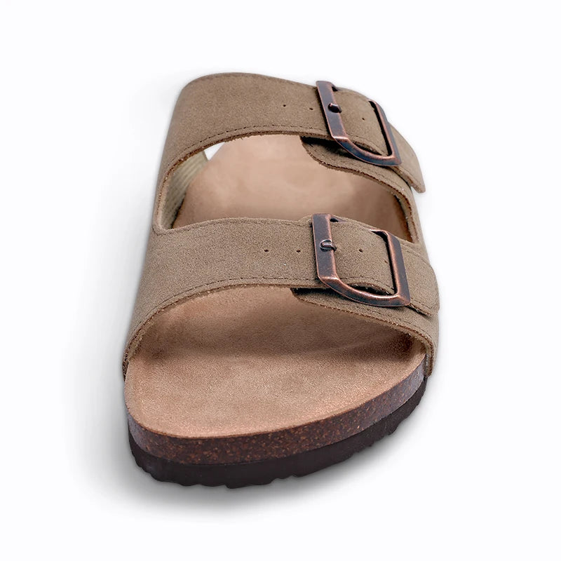 Suede mules with arch support for women and men