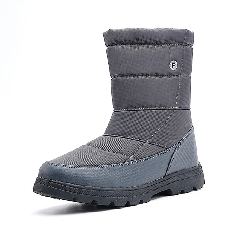 Bottes de Neige Longues en Peluche Imperméables