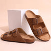 Suede mules with arch support for women and men