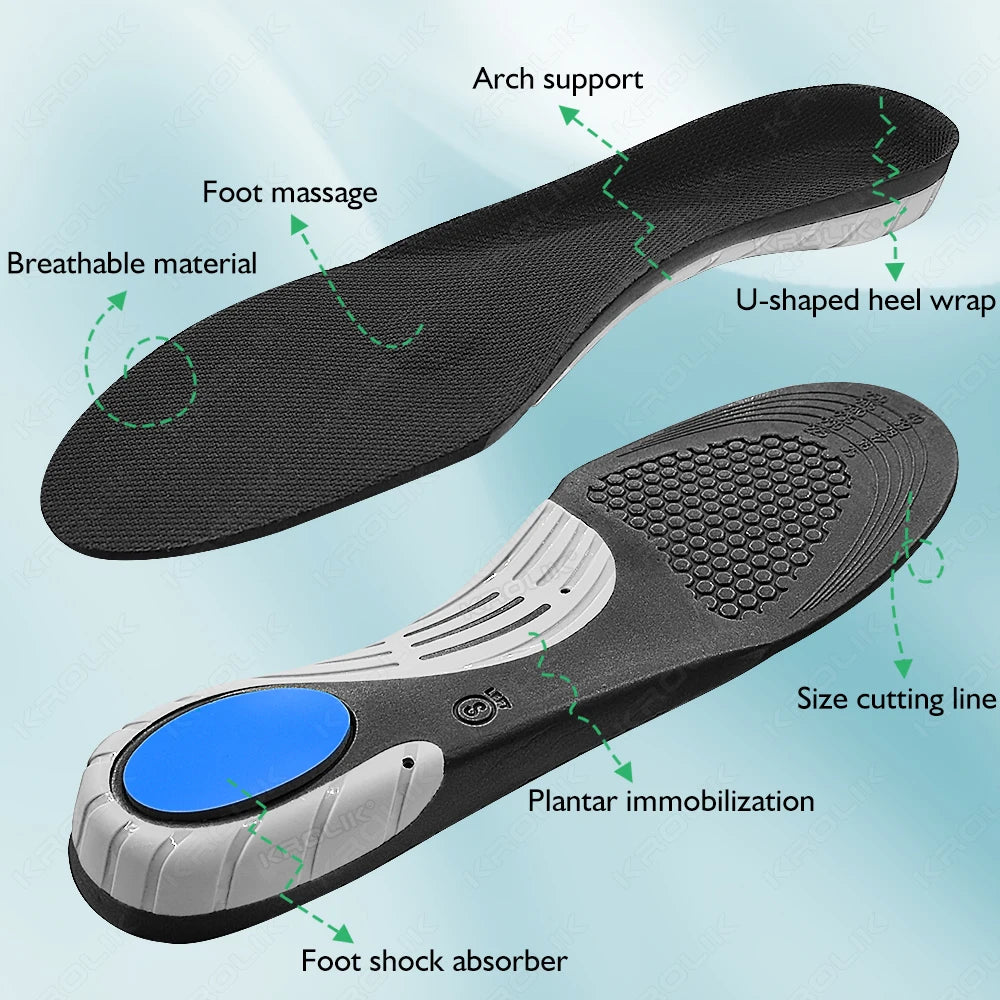 Semelles Intérieures Orthopédiques pour Pieds Plats