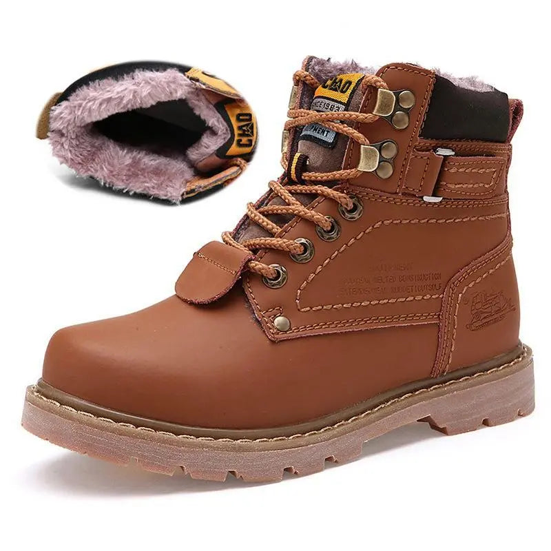 Fashionable retro velvet snow boots 