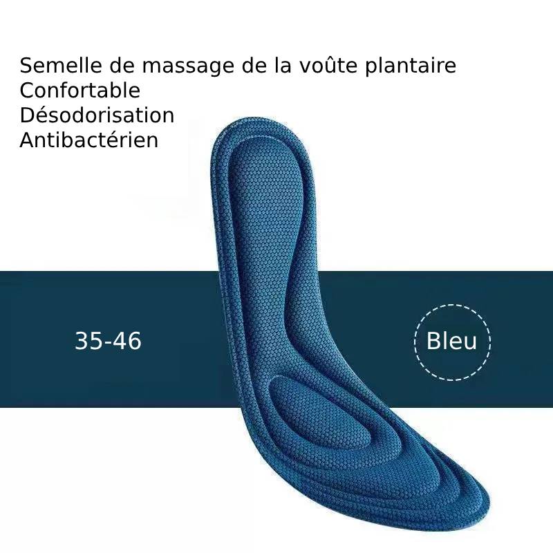 Semelles orthopédiques en mousse de Massage Nano antibactérien
