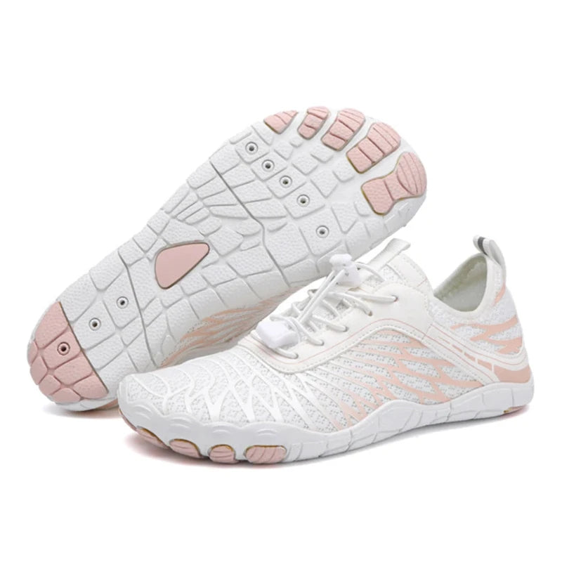 Sneakers Aquatiques Polyvalentes Unisexes - Pieds nus a sechage rapide blanc