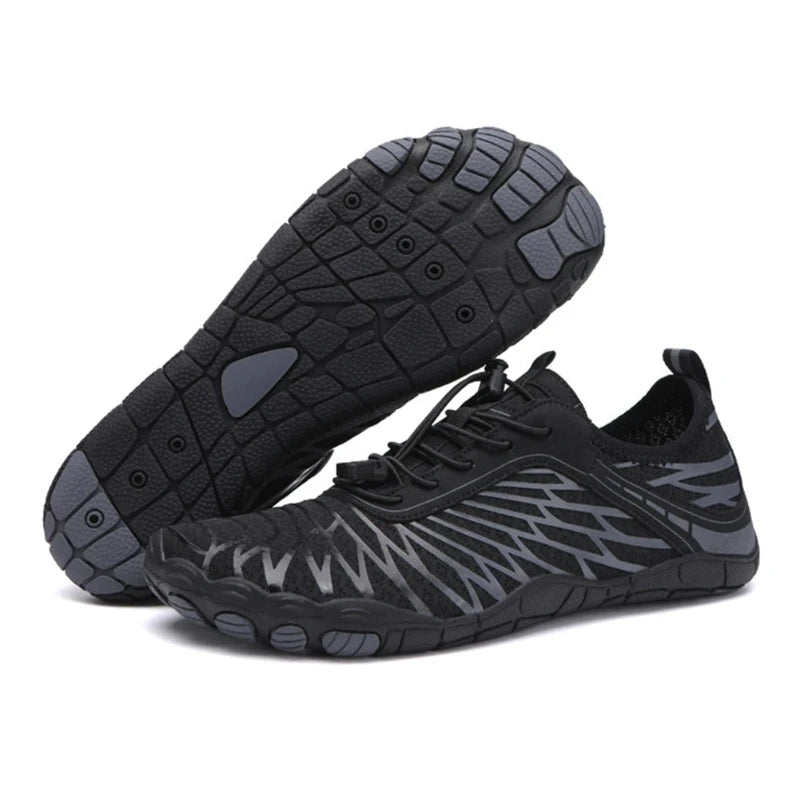 Sneakers Aquatiques Polyvalentes Unisexes - Pieds nus a sechage rapide noir2
