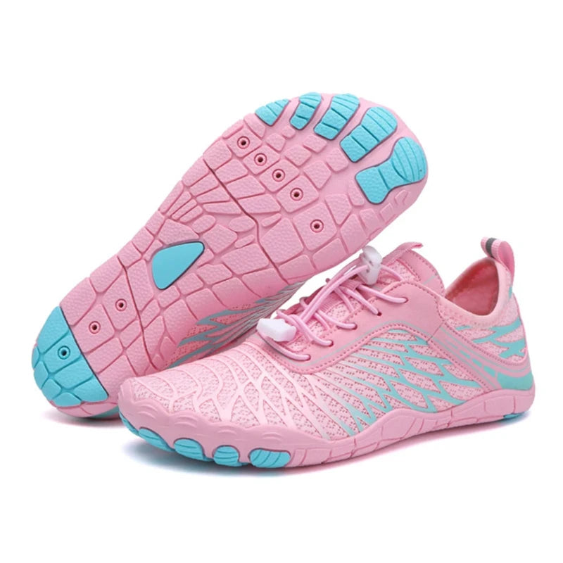 Sneakers Aquatiques Polyvalentes Unisexes - Pieds nus a sechage rapide rose3