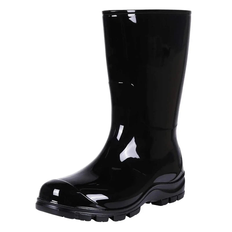 bottes-de-pluie-impermeables-pour-femme noir