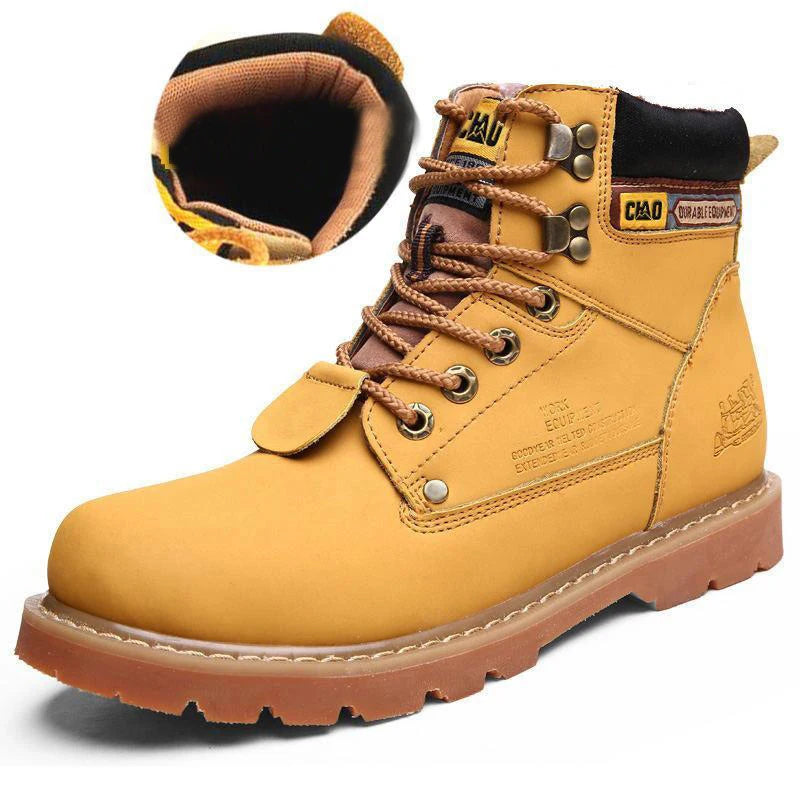 bottes-dhiver-retro-avec-ou-sans-fourrure-confort-et-resistance-unisexe jaune 