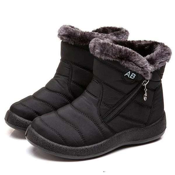 bottes-hautes-doublees-et-impermeables-pour-lhiver noir