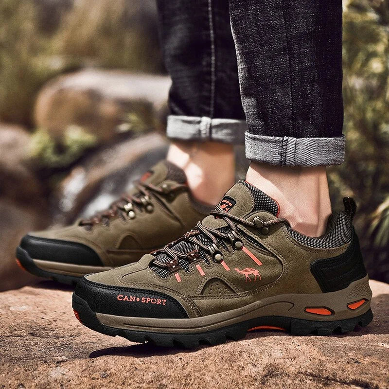 Chaussures de Randonnee Impermeables Haut de Gamme pour homme marron