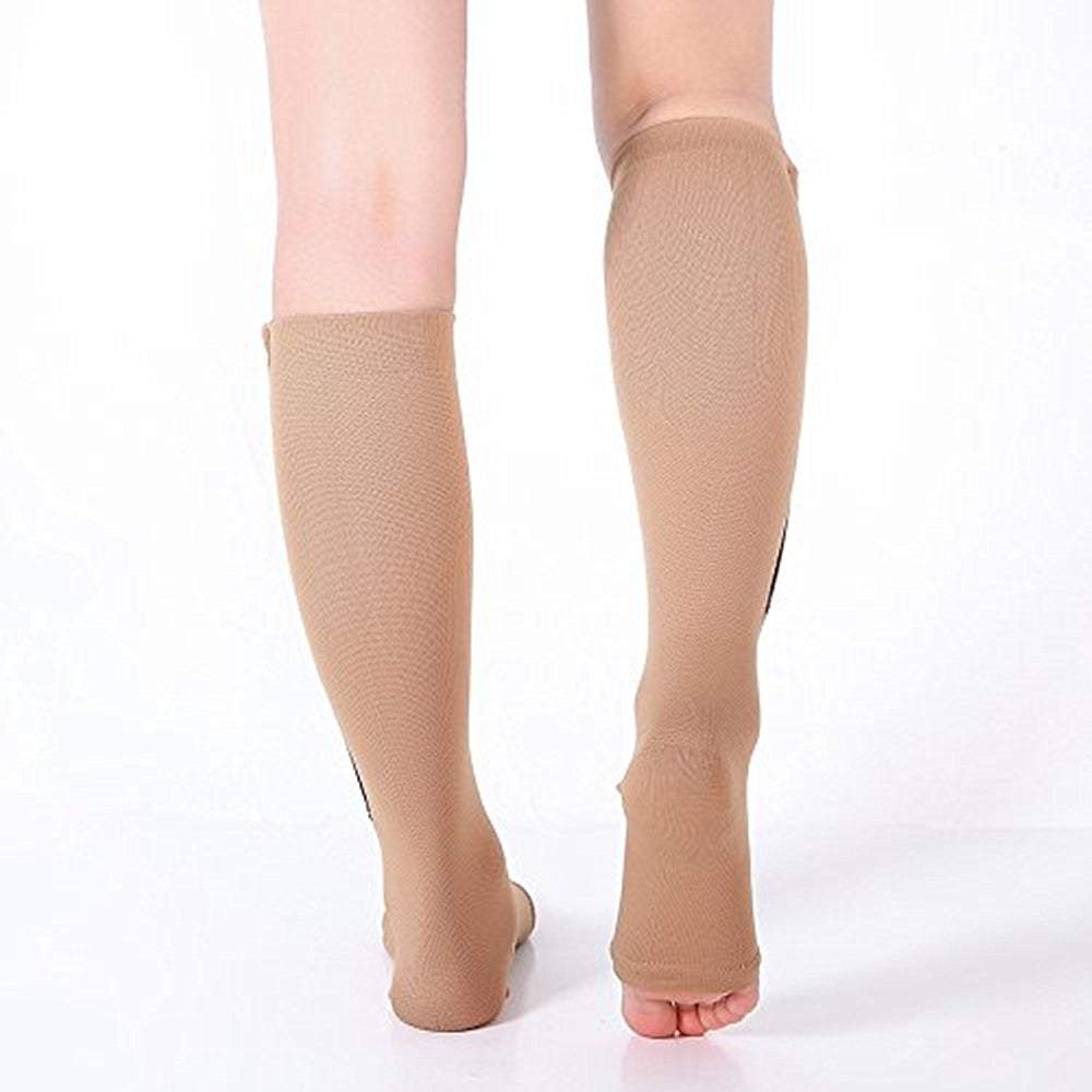 Chaussettes de compression Medic beige 2