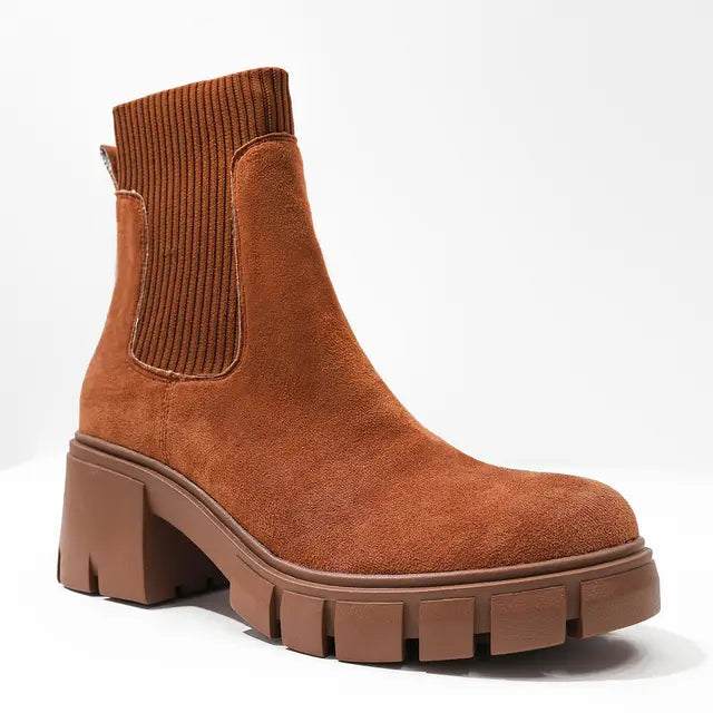 Bottines à Talons en Nubuck pour Femme : Élégance et Confort pour l'Automne-Hiver